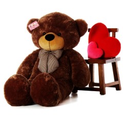 Original 6 Feet Brown Bow Teddy Bear Soft Toy 180 cm